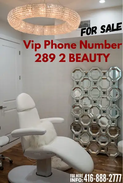 Vanity phone number for beauty salon business vip number, View more