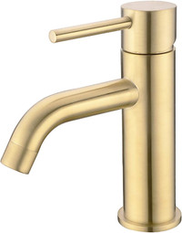 TRUSTMI Brass Single Handle Bathroom Basin Sink Faucet, 1 Hole D