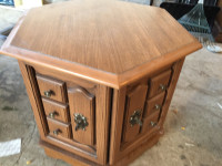 I deliver! Vintage Hexagonal Side Table
