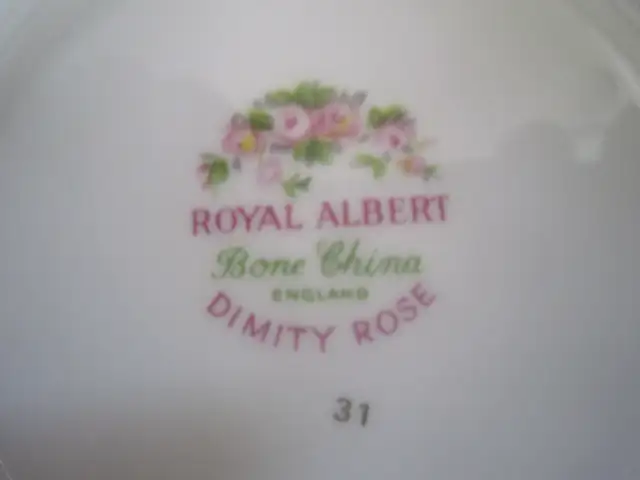 Royal Albert DIMITY ROSE fine bone china set for 12 | Kitchen & Dining ...