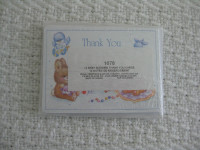 BABY SHOWER THANK YOU NOTE CARDS PACKAGE OF 12