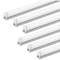 Barrina (6 Pack) T5 LED Shop Light Plug and Play