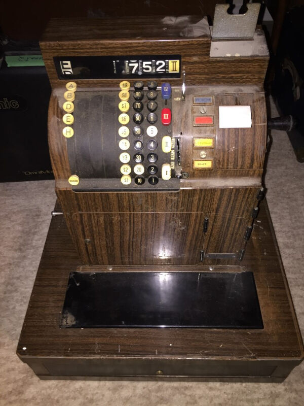 Cash Register from hotel bar Antique Arts & Collectibles Calgary