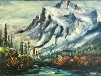 Original oil painting on board signed J. W. McGrath