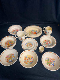 Collection of Royal Doulton Bunnykins Dishes
