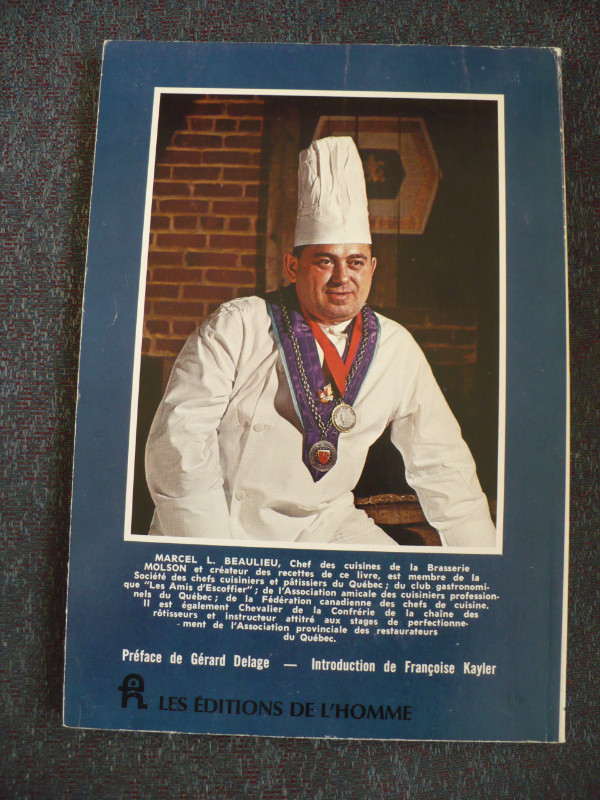 LES RECETTES A LA BIERE DES GRANDES CUISINES MOLSON -M.BEAULIEU dans Autre  à Longueuil/Rive Sud - Image 2