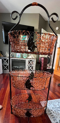 Approx 4’ Wrought Iron Baskets