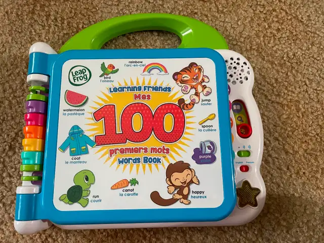 Leapfrog learning friends  words book in Toys in Norfolk County - Image 2