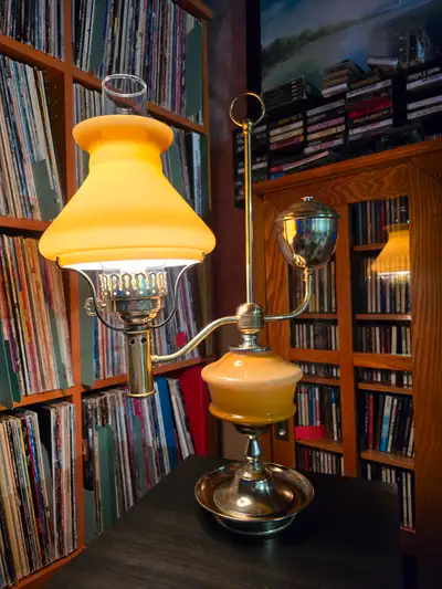 ANTIQUE TABLE LAMP, View more