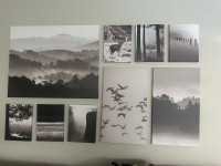 Picture set of 9 from IKEA, 179x112 cm