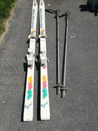 Downhill Skis, Boots, and Poles