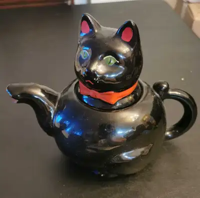 black cat teapot, View more