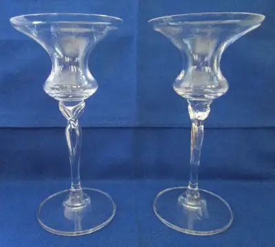 GLASS CANDLEHOLDERS - 6 pieces, View more