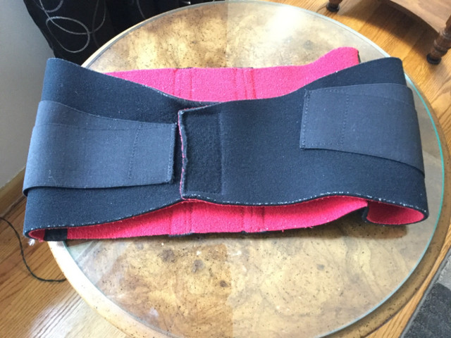 Athletic Black Back Brace and Donut Pillow in Health & Special Needs in Winnipeg