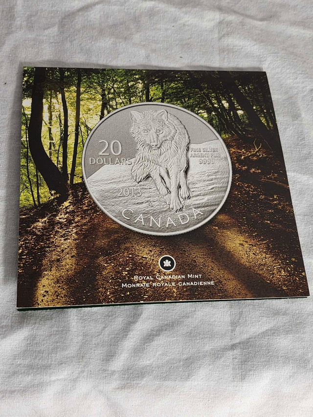 2013 Canada $20 Wolf ($20 for $20 #8) Fine Silver Coin in Arts & Collectibles in City of Toronto