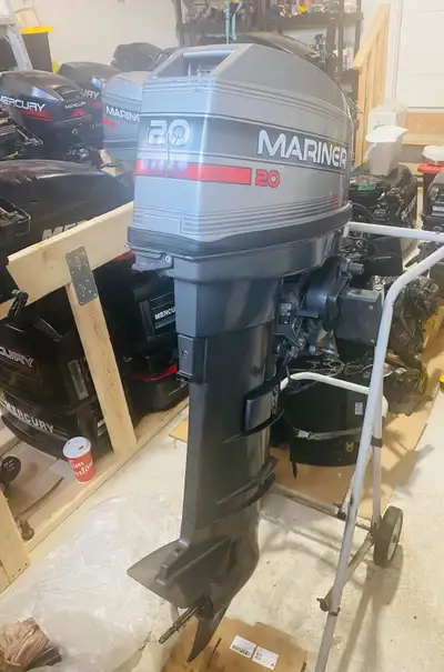 20hp mercury/ mariner outboard motor 2 stroke Electric start and pull start Long shaft Year 1996 120...
