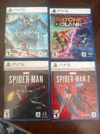 PS5 Games For Sale - Horizon, Rachel & Clank, Spider-Man