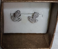 NEW Disney Cinderella 925 Silver Earrings - NEW been boxed for y