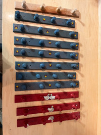 Crochet pour linge en bois - rangement - Wall mounted hook wood