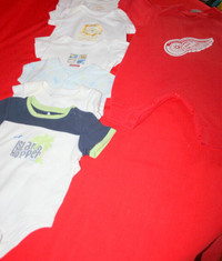 7-Designer Onesies  6, 9,12 mo $3.00