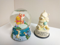 Disney's Winnie the Pooh Snow Globe and Figurine Bundle