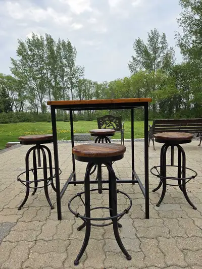 RUSTIC TABLE & CHAIR SET, View more