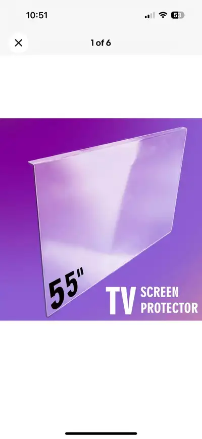 TV Screen Protector 55 inch Clear, View more
