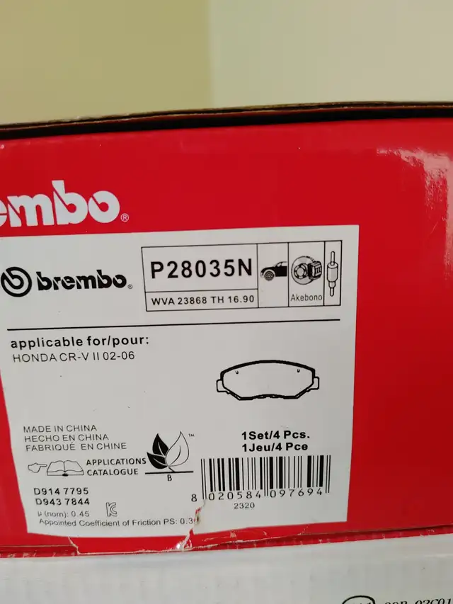 freins Brembo pour Honda accord EX in Other Parts & Accessories in Longueuil / South Shore - Image 5