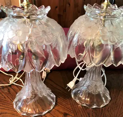 Beautiful crystal glass table lamps, View more