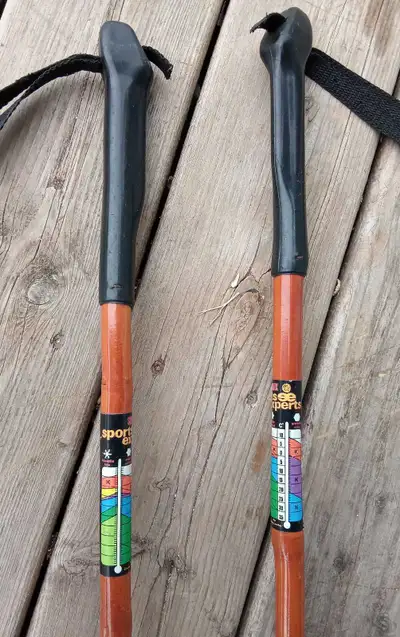 bâtons/ pôles de ski de fond vintage pour adultes, View more