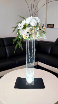 Tall Vase  with artificial flowers