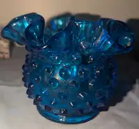 Blue vintage Fenton Glass 