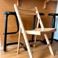 Vintage Sturdy Wood Slat Folding Chair - Build Solid