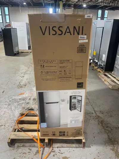 BRAND NEW 7.2 cu. ft. Top Freezer Refrigerator in Fingerprint Re, View more