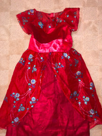 Girls Princess Dress/Costume For Play & Halloween Lights Up