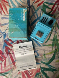 Ibanez PQ-401 Parametric EQ effects pedal - 80s in box with Inst