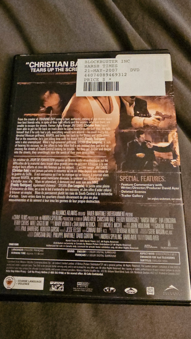 Harsh times dvd movie  in CDs, DVDs & Blu-ray in Edmonton - Image 2