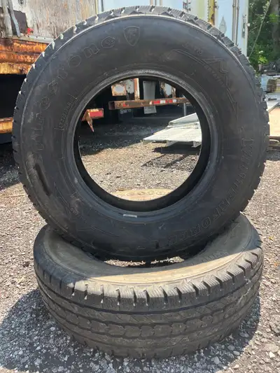 I have a pair of 225 75R16 Firestone tires for sale. Dot (0620)
