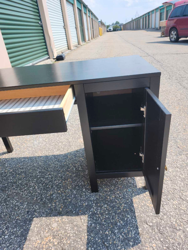 Ikea black desk in Desks in Ottawa - Image 3