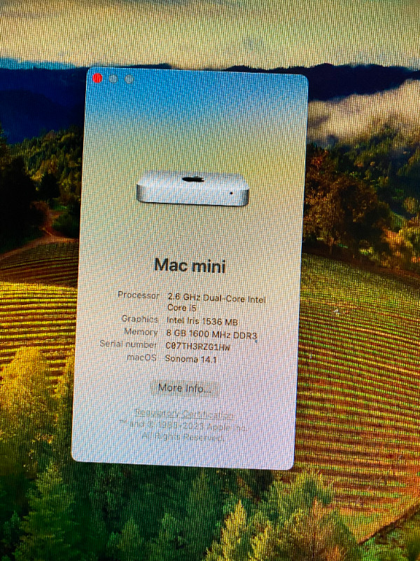 Mac Mini 2014. Core i5, 512ssd, 8gb Ram, MacOS Sonoma 14.1 Ready dans Ordinateurs de bureau  à Ville de Toronto - Image 4