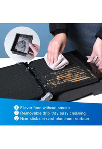 *BRAND NEW* FELAYZA Electric Griddle Nonstick Plate & Panini Pre