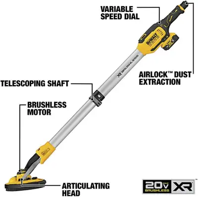 DEWALT DCE800B 20V MAX* Cordless Drywall Sander (Tool Only), View more