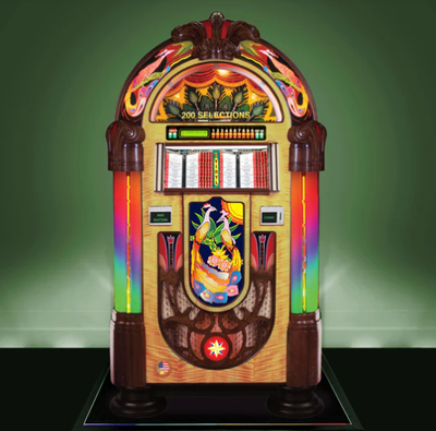 Want the vintage style without the CD stack? This Rock-Ola features Bluetooth streaming, letting you...
