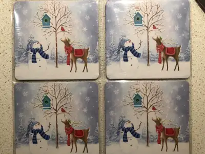 Christmas Paperboard Cup Coasters, View more