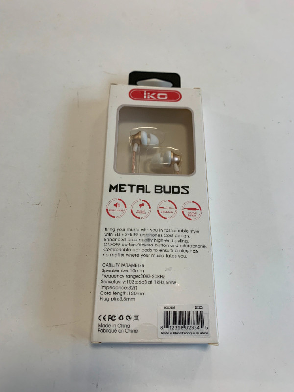 IKO Metal EarBuds, iPhone, Samsung, iPod, MP3 (GC1) in iPods & MP3s in Calgary - Image 4