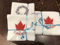 Brand New Cotton Seasonal Kitchen Hand Towel Canada Maple Leaf