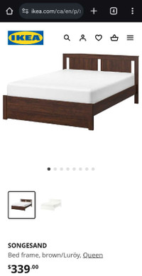 Ikea Queen size bed frame only