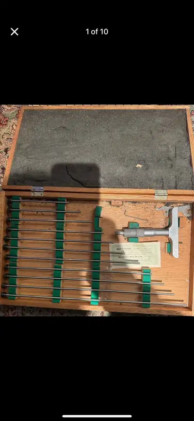 The following are available: Mitutoyo 129-149 0-12” Depth Micrometer - 300. SOLD Mitutoyo 141-133 2-...