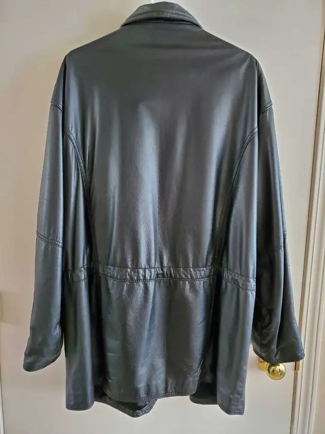 Vintage Men's Lined Leather Jacket - XL in Men's in Edmonton - Image 3