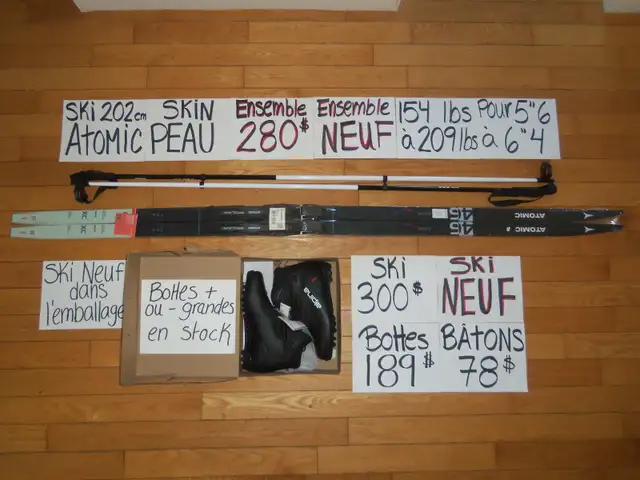 Ensembles kits ski de fond a peau skin ENSEMBLES NEUF in Ski in Drummondville - Image 5
